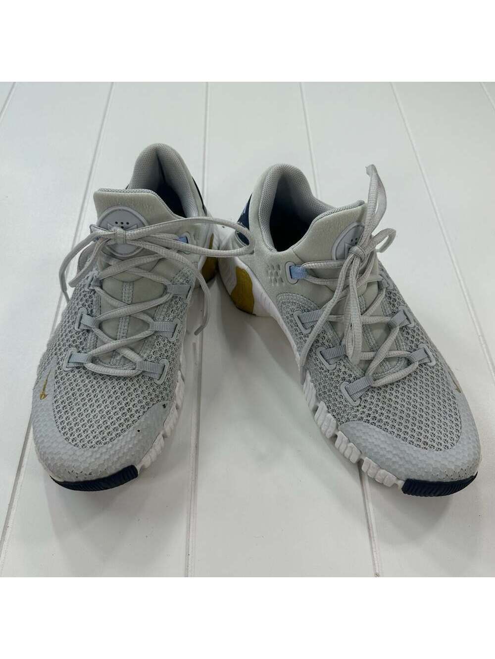 Nike Free Metcon 4 Pure Platinum Metallic Gold CZ0596-049 Women's Size 7